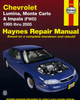 Chevrolet Lumina, Monte Carlo & Impala - Haynes Repair Manual Chevrolet Lumina, Monte Carlo & Impala - Haynes Repair Manual