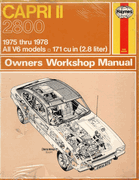 Capri II 2800cc - Haynes Workshop Manual