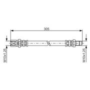 Fiat 124 -  Center Brake Hose