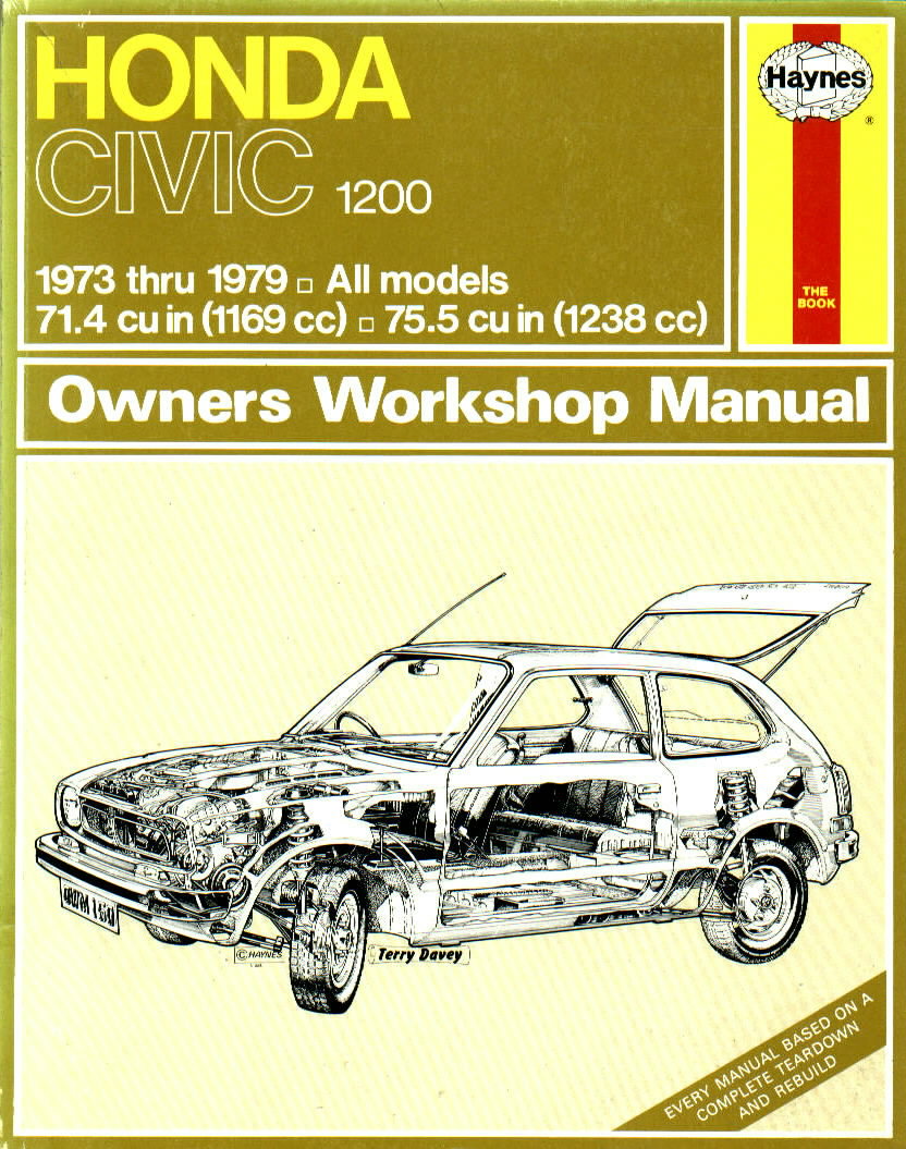 Honda Civic 1200 Haynes Repair Manual