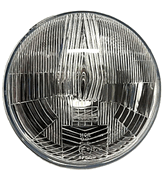 Quality Spares H4  7" Round Z-Beam� Headlamp with Curved Lens 