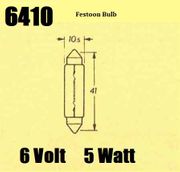 6V 5W Festoon Bulbs 
