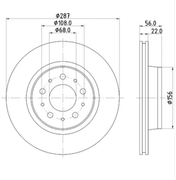 Volvo 740, 760, 780, 940 - Front Brake Rotor
