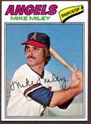 1977 Topps #257 Mike Miley Baseball Card - California Angels
