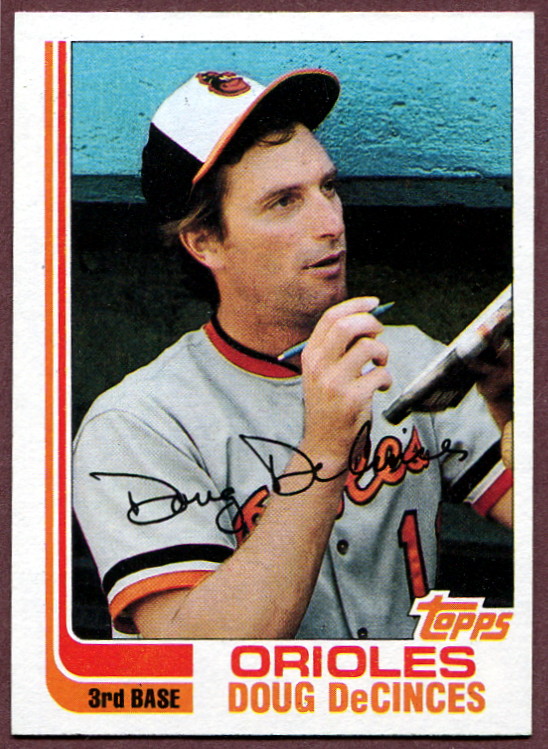 1982 Topps 564 Doug DeCinces Baseball Card Baltimore Orioles