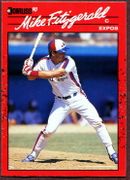 1990 Donruss #392 Mike Fitzgerald Baseball Card - Montreal Expos 