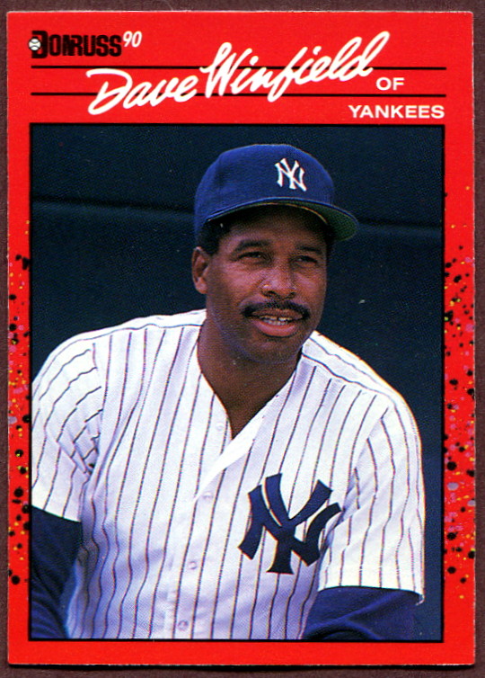 1990 Donruss 551 Dave Winfield Baseball Card New York Yankees