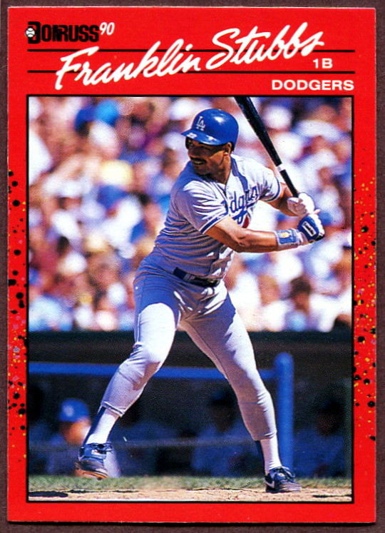 1990 Donruss 615 Franklin Stubbs Baseball Card Los Angeles Dodgers
