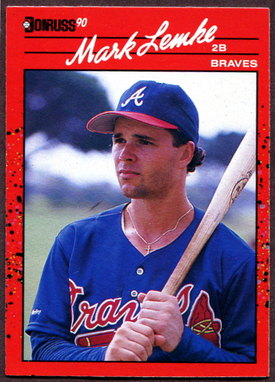 1990 Donruss 624 Mark Lemke Baseball Card Atlanta Braves