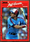 1990 Donruss #693 Jeff Huson RC Baseball Card - Montreal Expos 
