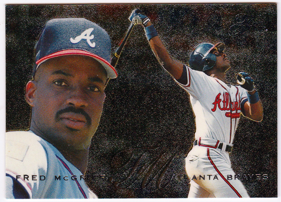 1995 Flair 106 Fred McGriff Baseball Card Atlanta Braves