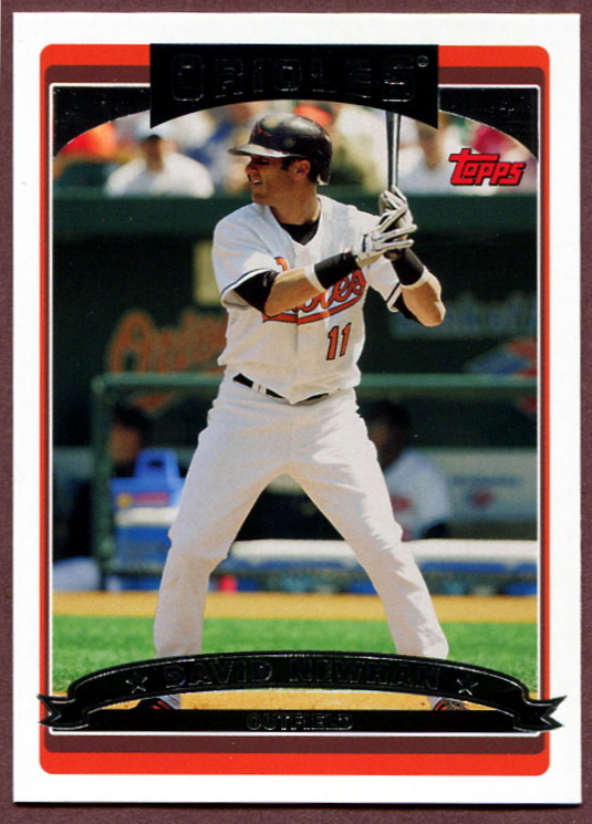 2006 Topps 74 David Newhan Baseball Card Baltimore Orioles