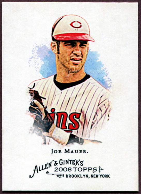 2008 Topps Allen and Ginter 66 Joe Mauer Baseball Card Minnesota Twins