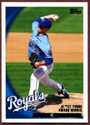 2010 Topps #155 Zack Greinke AL CY Baseball Card - Kansas City Royals 