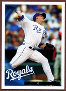 2010 Topps #50 Zack Greinke Baseball Card - Kansas City Royals 