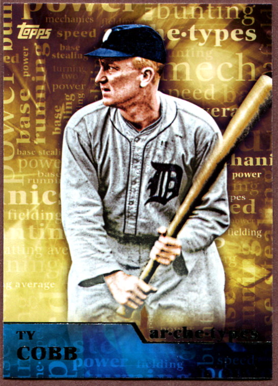 2015 Topps Archetypes A24 Ty Cobb Baseball Card Detroit Tigers