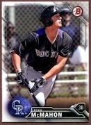2016 Bowman Draft #BD167 Ryan McMahon Baseball Card - Colorado Rockies