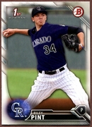 2016 Bowman Draft #BD50 Riley Pint Baseball Card - Colorado Rockies
