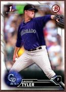 2016 Bowman Draft #BD91 Robert Tyler Baseball Card - Colorado Rockies 