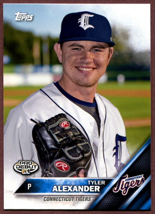 2016 Topps Pro Debut 11 Tyler Alexander Baseball Card Connecticut Tigers