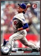 2017 Bowman #2 Kenta Maeda Baseball Card - Los Angeles Dodgers