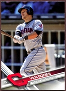 2017 Topps #137 Yan Gomes Baseball Card - Cleveland Indians