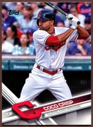 2017 Topps #281 Coco Crisp Baseball Card - Cleveland Indians