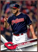 2017 Topps #436 Cody Allen Baseball Card - Cleveland Indians 