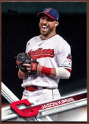 2017 Topps #480 Jason Kipnis Baseball Card - Cleveland Indians 