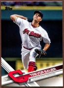 2017 Topps #533 Trevor Bauer Baseball Card - Cleveland Indians 