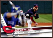 2017 Topps #669 Corey Kluber Baseball Card - Cleveland Indians 