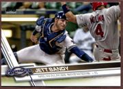 2017 Topps Update #US266 Jett Bandy Baseball Card - Milwaukee Brewers 
