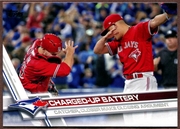 2017 Topps Update #US57 Charged-Up Battery Roberto Osuna & Russell Martin Baseball Card - Toronto Blue Jays 