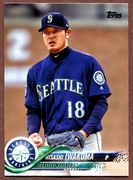 2018 Topps #348 Hisashi Iwakuma Baseball Card - Seattle Mariners 