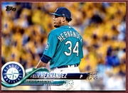 2018 Topps #567 Felix Hernandez Baseball Card - Seattle Mariners 