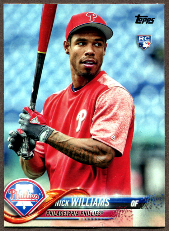 2018 Topps Base Set Photo Variations 226 Nick Williams Red Shirt