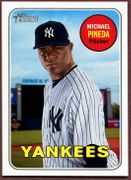 2018 Topps Heritage #111 Michael Pineda Baseball Card - New York Yankees 