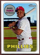 2018 Topps Heritage #132 Maikel Franco Baseball Card - Philadelphia Phillies 