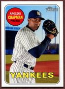 2018 Topps Heritage #140 Aroldis Chapman Baseball Card - New York Yankees 