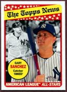 2018 Topps Heritage #179 Gary Sanchez AS Baseball Card - New York Yankees 