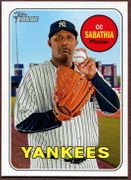 2018 Topps Heritage #248 CC Sabathia Baseball Card - New York Yankees 