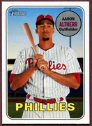 2018 Topps Heritage #329 Aaron Altherr Baseball Card - Philadelphia Phillies 