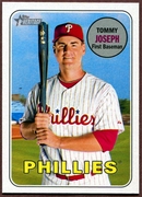 2018 Topps Heritage #34 Tommy Joseph Baseball Card - Philadelphia Phillies 