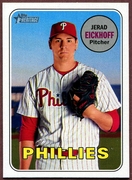 2018 Topps Heritage #392 Jerad Eickhoff Baseball Card - Philadelphia Phillies 