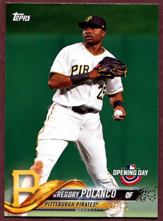 2018 Topps Opening Day 85 Gregory Polanco Baseball Card Pittsburgh