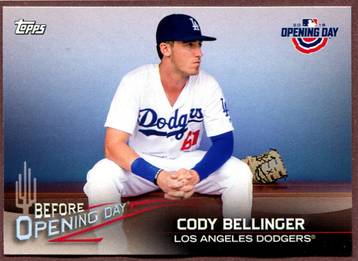 2018 Topps Opening Day Before Opening Day BODCB Cody Bellinger Baseball Card Los Angeles Dodgers