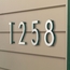 Floating Modern House Address Number
