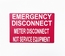 2023 NEC Emergency Disconnect Labels - Service & Meter Disconnect