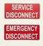 2026 NEC Emergency Disconnect & Service Disconnect Labels