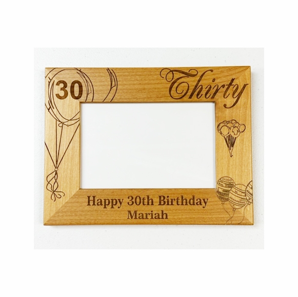 30th Birthday Personalized Picture Frame